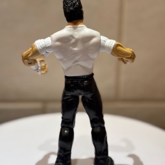 Vintage WWE 2003 Jakks Deuce Wrestler White Shirt Blue Pants Plastic Figure 7” - Picture 6 of 9